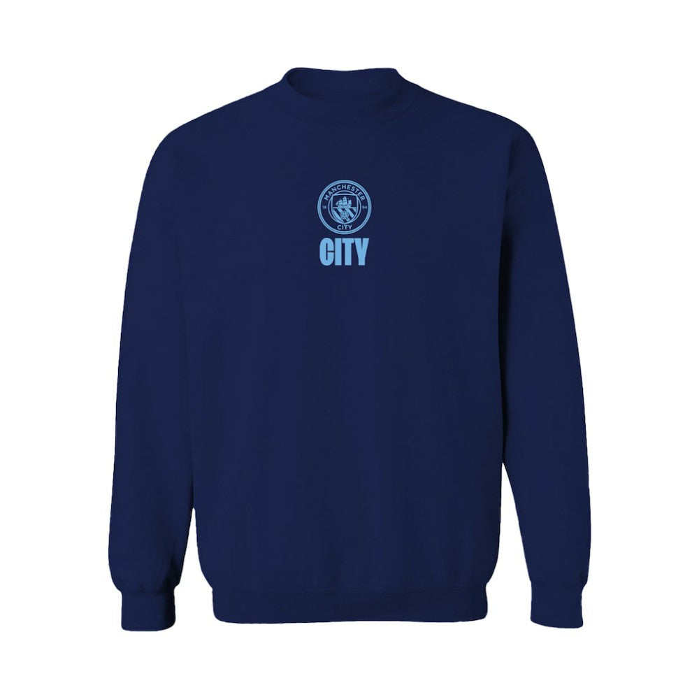 Manchester City Vive La Fete Women's Color Badge Pullover Sweatshirt - Navy cheap