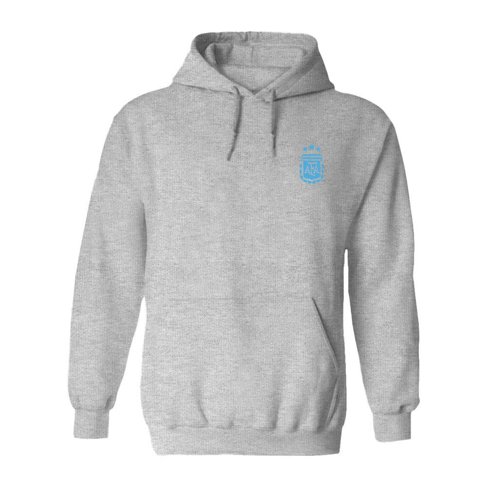 Argentina National Team Vive La Fete Women's Color Badge Pullover Hoodie - Heather Gray on sale