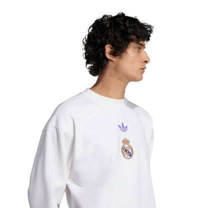 Real Madrid Lifestyler Sweatshirt - White | Adidas outlet