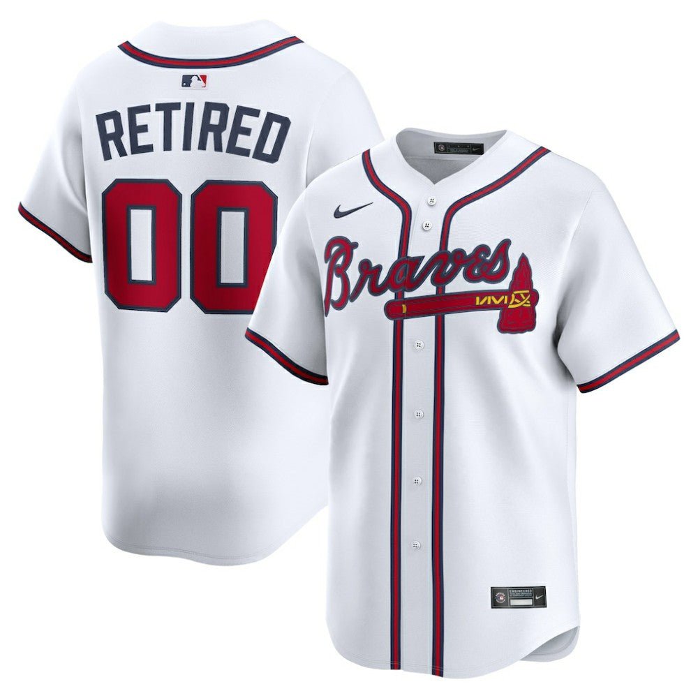Atlanta Braves Home Limited Pick-A-Player Retired Roster Jersey - White | Nike