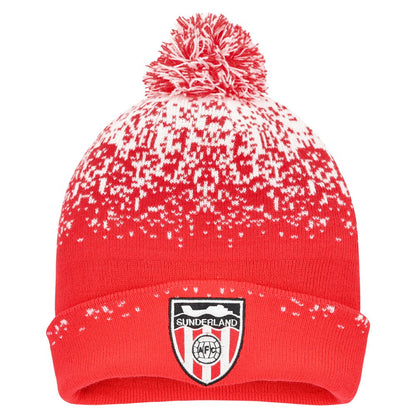 Sunderland Classics Ombre Cuffed Pom Beanie / Red / Kids sale