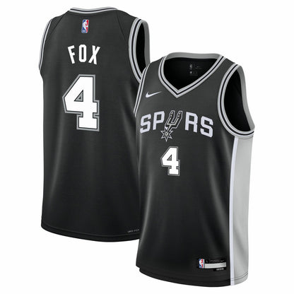 De'Aaron Fox San Antonio Spurs Youth Swingman Jersey - Icon Edition - Black | Nike sale