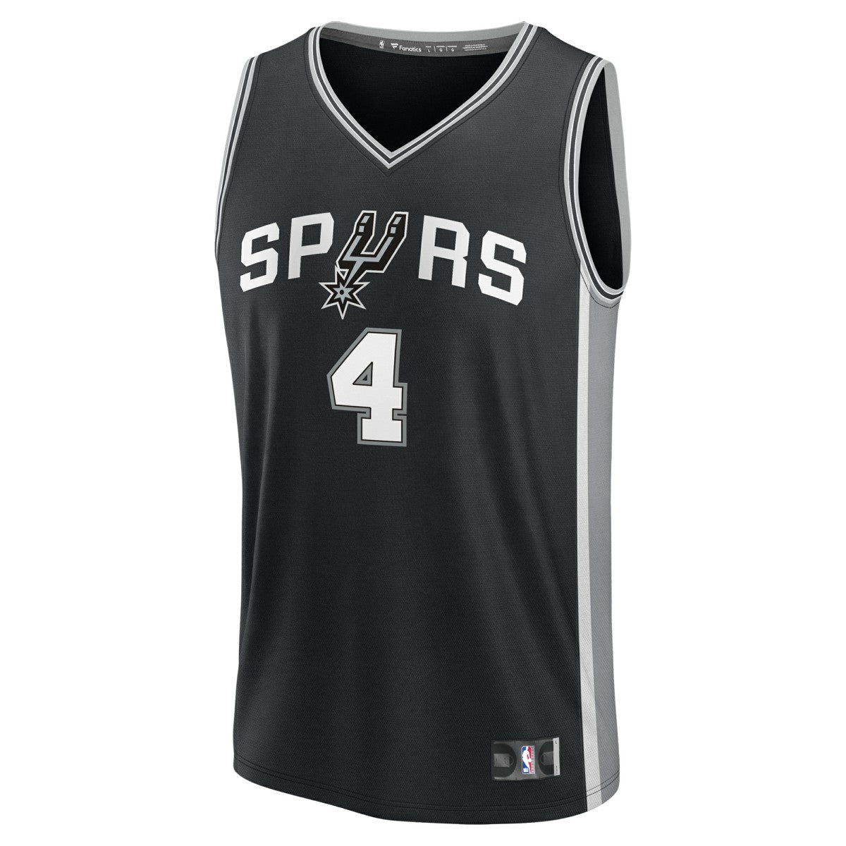 De'Aaron Fox San Antonio Spurs Fast Break Replica Player Jersey - Icon Edition - Black | Fanatics for sale