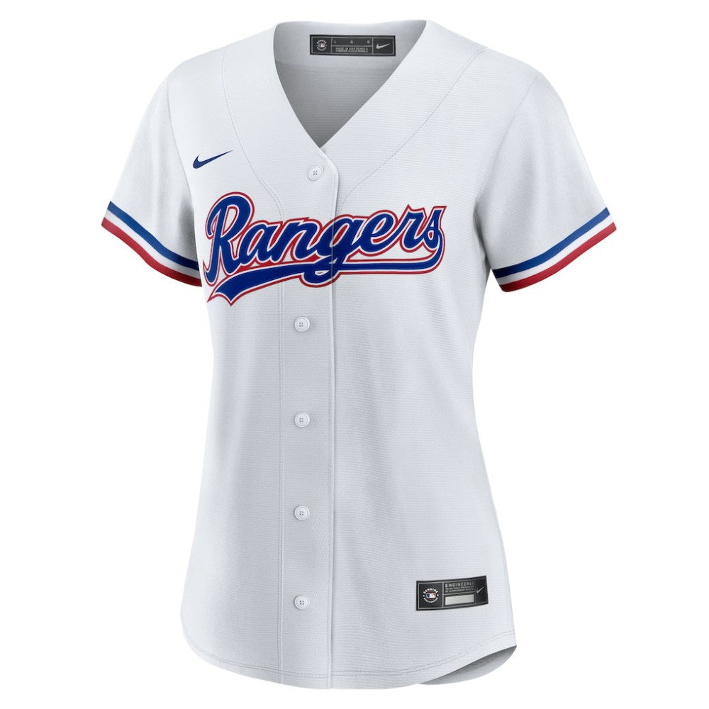 Wyatt Langford Texas Rangers Women's Home Replica Jersey - White | Nike