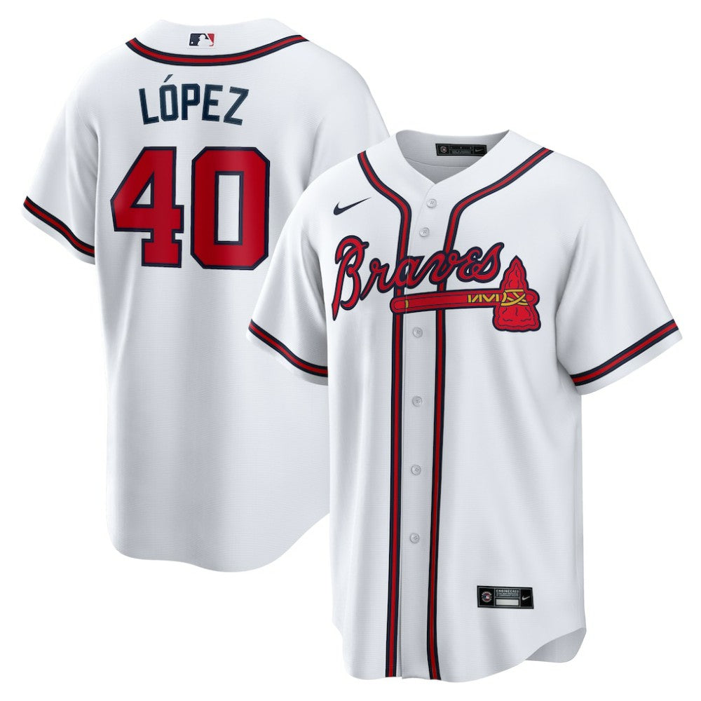 Reynaldo Lopez Atlanta Braves Home Replica Jersey - White | Nike