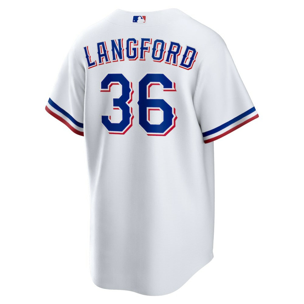 Wyatt Langford Texas Rangers Home Replica Jersey - White | Nike