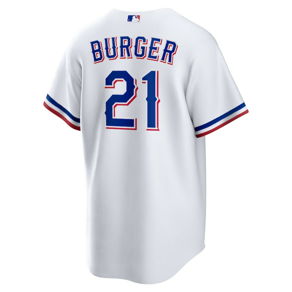 Jake Burger Texas Rangers Home Replica Jersey - White | Nike