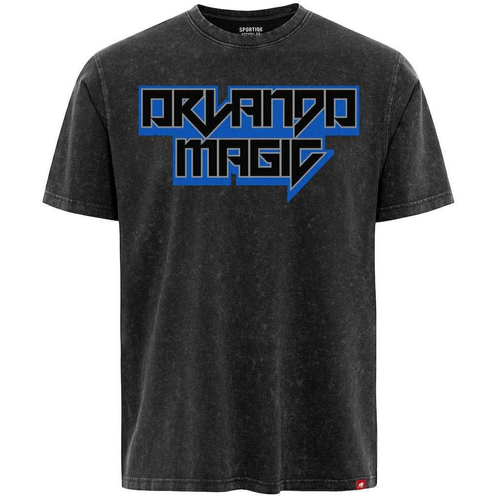 Orlando Magic Sportiqe Unisex Rock & Roll Collection Angus Premium Mineral Wash T-Shirt - Black for sale