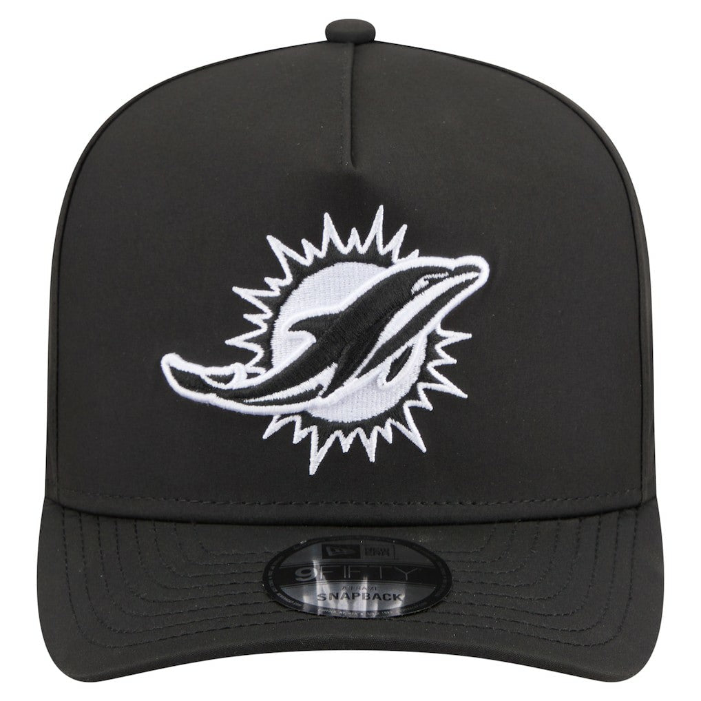 Miami Dolphins New Era Gore-Tex A-Frame 9FIFTY Adjustable Hat - Black cheap