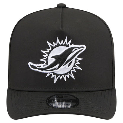 Miami Dolphins New Era Gore-Tex A-Frame 9FIFTY Adjustable Hat - Black cheap