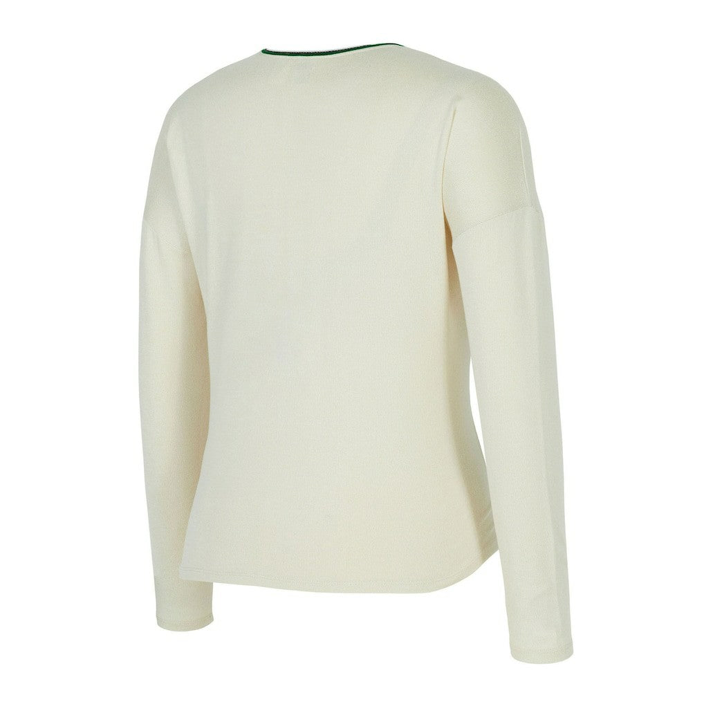 Boston Celtics Concepts Sport Women's Kaki Hacci Knit Long Sleeve Top & Shorts Set - Cream cheap