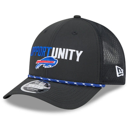 Buffalo Bills New Era 2025 Inspire Change 9FORTY M-Crown Adjustable Hat - Black cheap