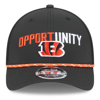 Cincinnati Bengals New Era 2025 Inspire Change 9FORTY M-Crown Adjustable Hat - Black cheap