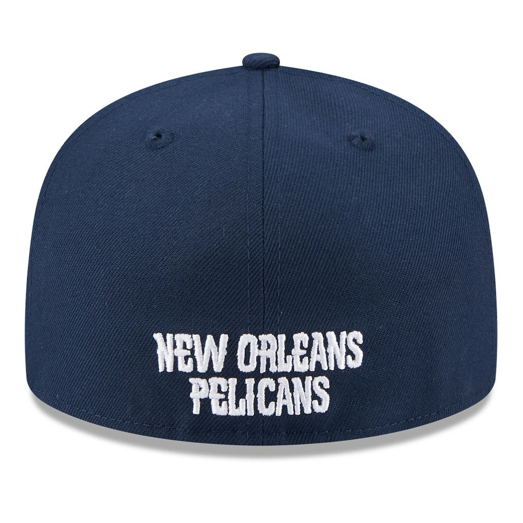 New Orleans Pelicans 2025 NBA Tip Off Split Panel 59FIFTY Fitted Hat - White/Navy | New Era discount