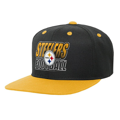 Pittsburgh Steelers Outerstuff Youth Team Gradient Deadstock Snapback Hat - Black on sale