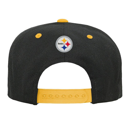 Pittsburgh Steelers Outerstuff Youth Team Gradient Deadstock Snapback Hat - Black on sale