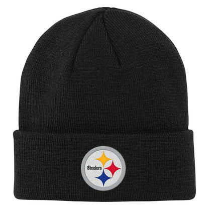 Pittsburgh Steelers Outerstuff Youth Team Gradient Cuffed Knit Hat - Black discount