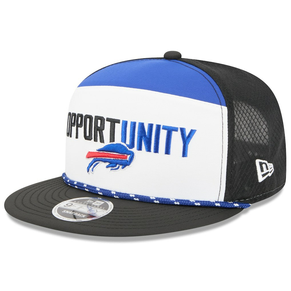 Buffalo Bills New Era 2025 Inspire Change Split Panel 9FIFTY Snapback Hat - White/Black outlet