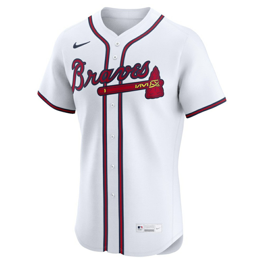 Atlanta Braves Home Elite Custom Jersey - White | Nike