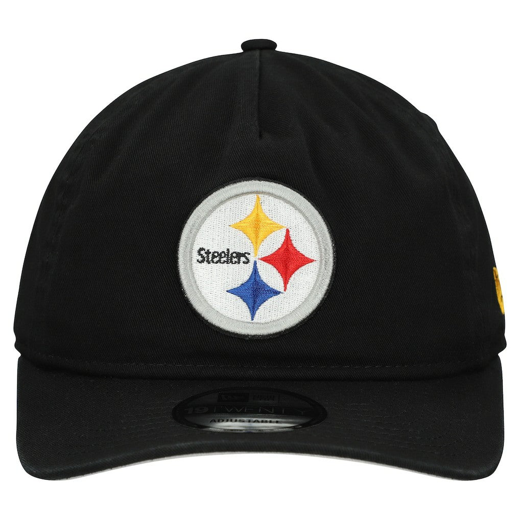 Pittsburgh Steelers New Era Team 19TWENTY Adjustable Hat - Black cheap