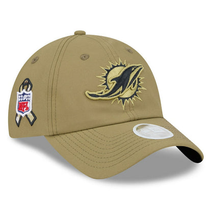 Miami Dolphins New Era Women's 2025 Salute to Service Pony Tail Adjustable Hat - Green on sale