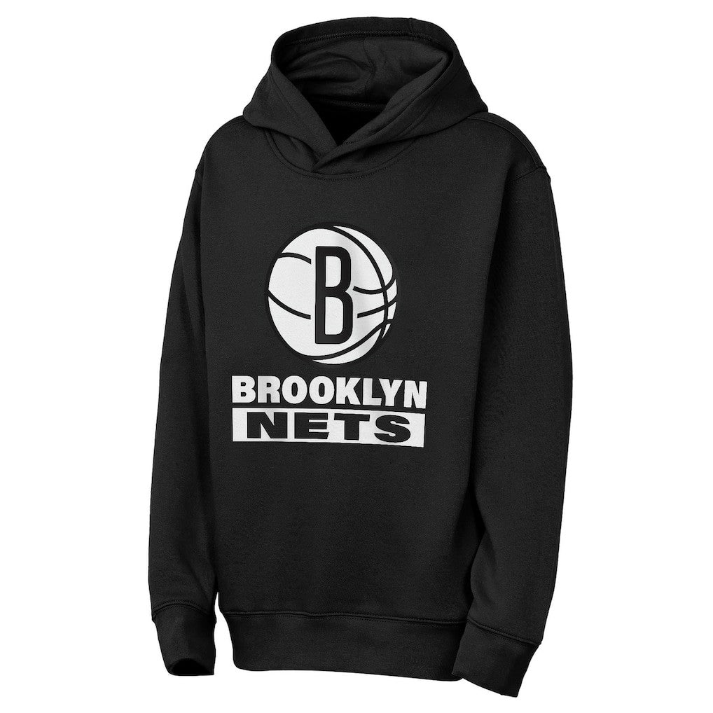 Brooklyn Nets Outerstuff Youth Back To The Basics Hoodie - Black on sale