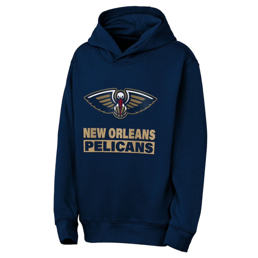 New Orleans Pelicans Outerstuff Youth Back To The Basics Hoodie - Navy shop