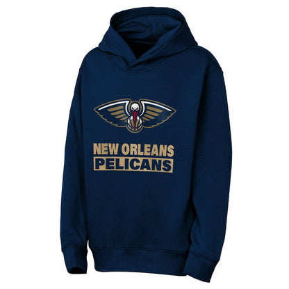 New Orleans Pelicans Outerstuff Youth Back To The Basics Hoodie - Navy shop