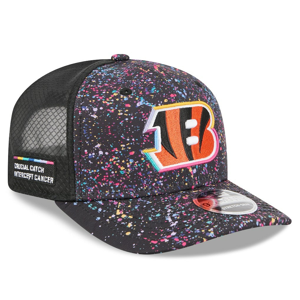 Cincinnati Bengals New Era 2025 NFL Crucial Catch 9SEVENTY Adjustable Hat - Black for sale