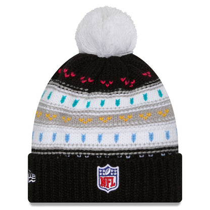 Cincinnati Bengals New Era Women's 2025 NFL Crucial Catch Cuffed Knit Hat with Pom - Black online