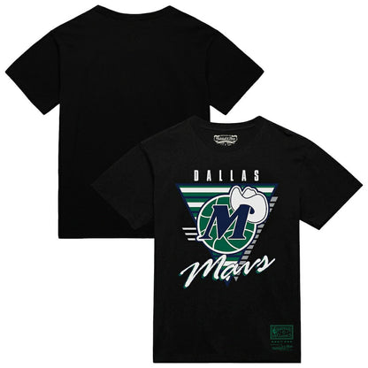Dallas Mavericks Worldwide Collection Tri-Logo T-Shirt sale - Black | Mitchell & Ness shop