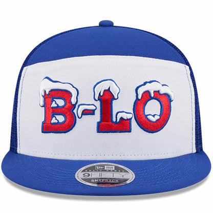 Buffalo Bills New Era 2025 Rivalries Collection Team Split Panel 9FIFTY Snapback Hat - White/Royal cheap