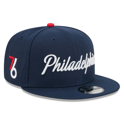 Philadelphia 76ers 2025/26 City Edition 9FIFTY Snapback Hat sale - Navy | New Era online