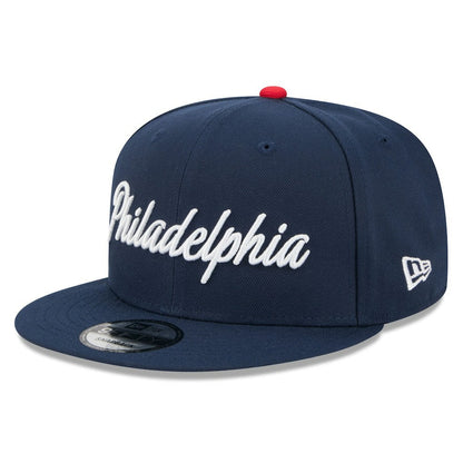 Philadelphia 76ers 2025/26 City Edition 9FIFTY Snapback Hat sale - Navy | New Era online