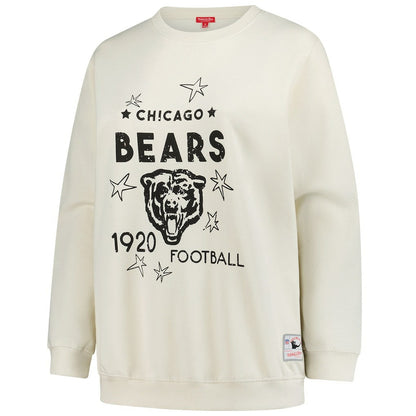 Chicago Bears Women's Plus Size Shooting Star Sweatshirt - Cream online