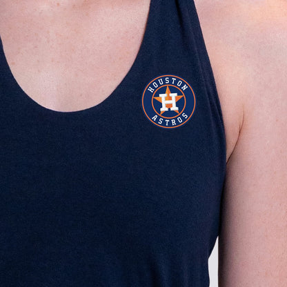 Houston Astros Lusso Women's Noelle V-Neck Tank Top - Navy