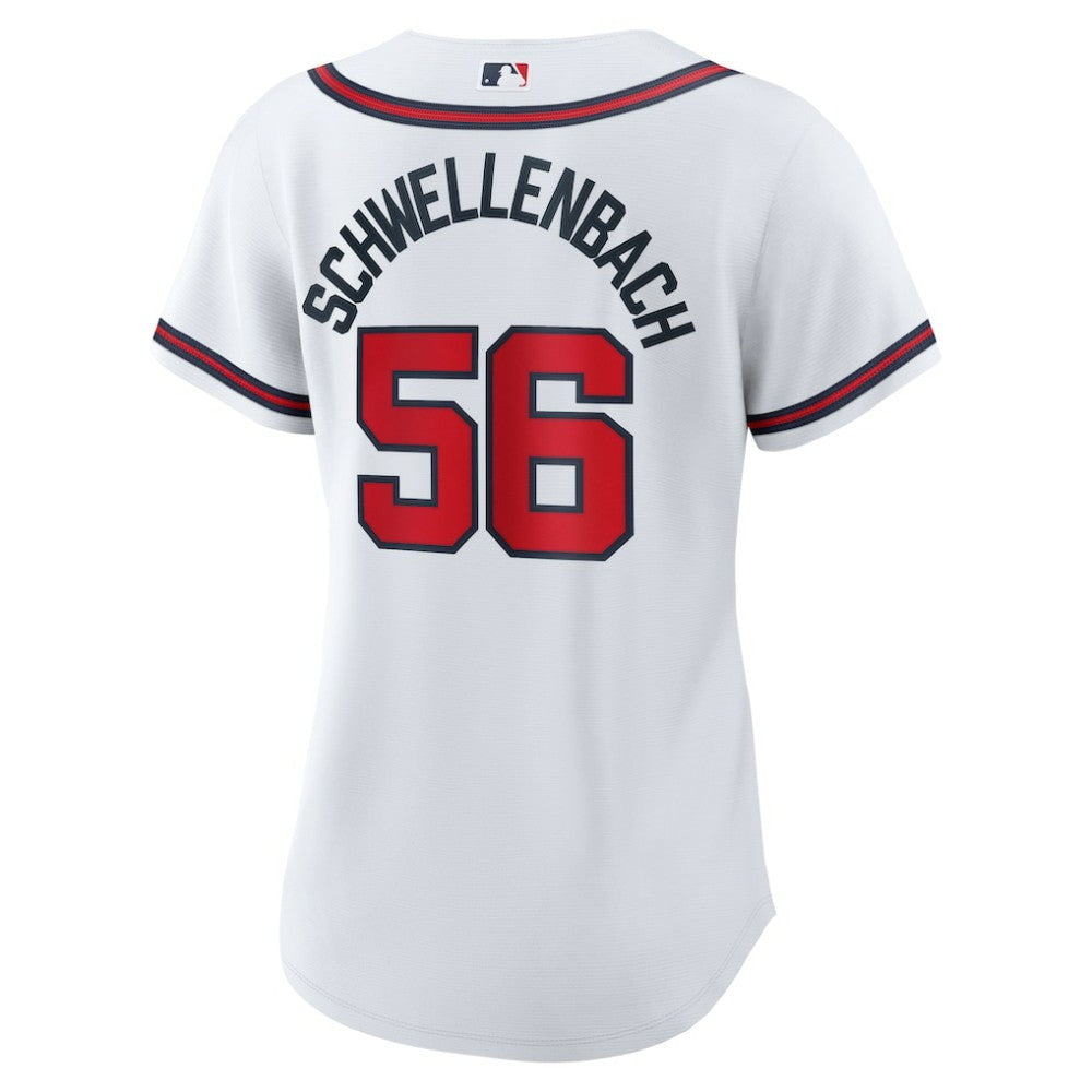Spencer Schwellenbach Atlanta Braves Women's Home Replica Jersey - White | Nike