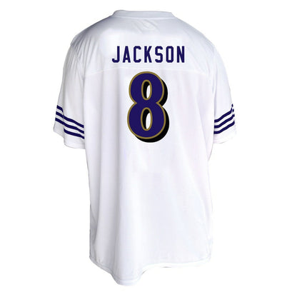 Lamar Jackson Baltimore Ravens Women's Plus Size Fashion Jersey - White cheap