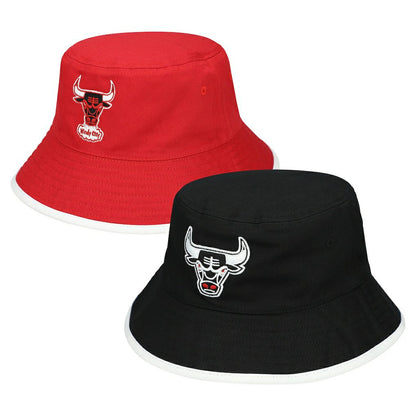 Chicago Bulls Flip It Reversible Bucket Hat - Black/Red | Mitchell & Ness on sale