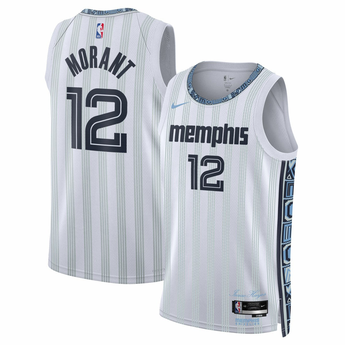 Ja Morant Memphis Grizzlies Unisex 2025/26 Swingman Jersey - White - City Edition | Nike on sale