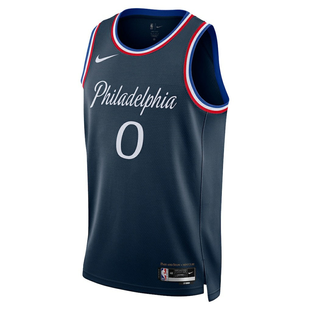 Tyrese Maxey Philadelphia 76ers Unisex 2025/26 Swingman Jersey - Navy - City Edition | Nike cheap