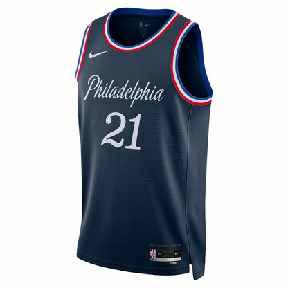 Joel Embiid Philadelphia 76ers Unisex 2025/26 Swingman Jersey - Navy - City Edition | Nike discount