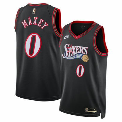 Tyrese Maxey Philadelphia 76ers Unisex Swingman Jersey - Classic Edition - Black | Nike for sale