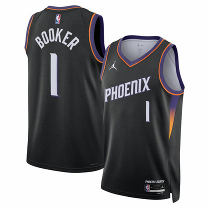 Devin Booker Phoenix Suns Jordan Brand Unisex Swingman Jersey - Statement Edition - Black on sale