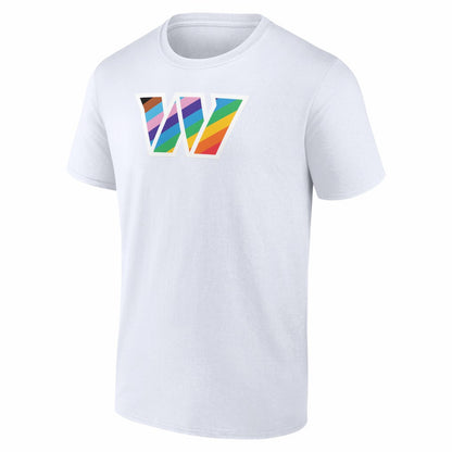Washington Commanders Logo Pride T-Shirt - White outlet