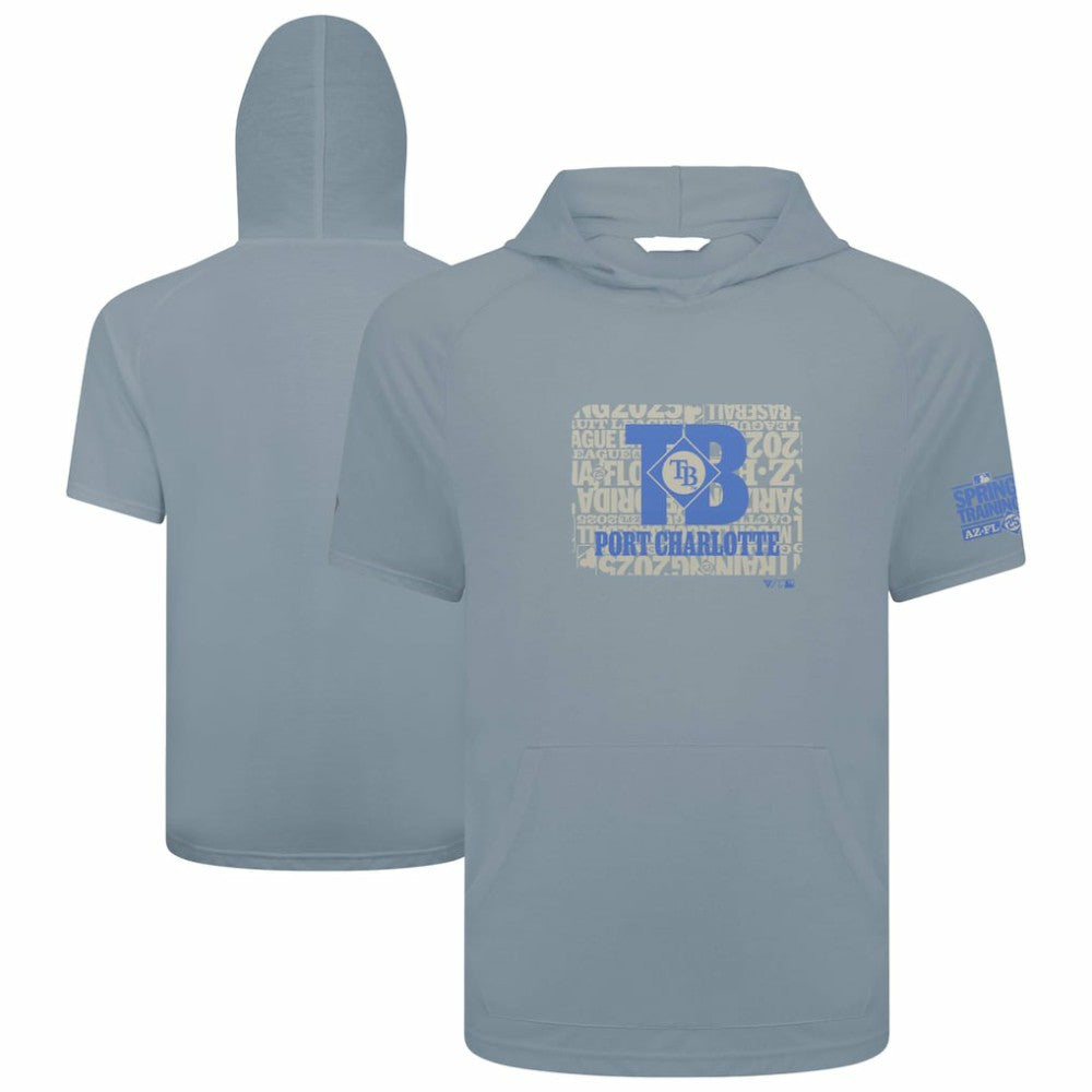 Tampa Bay Rays Levelwear 2025 Spring Training Phase Hoodie T-Shirt - Gray