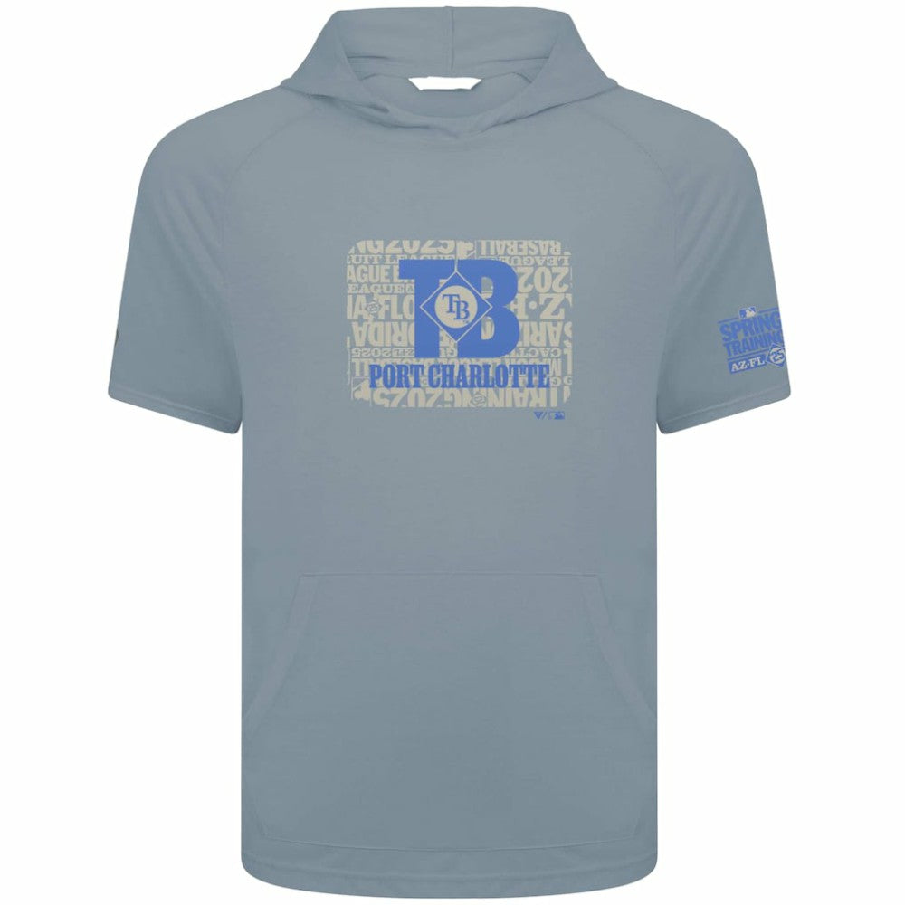 Tampa Bay Rays Levelwear 2025 Spring Training Phase Hoodie T-Shirt - Gray