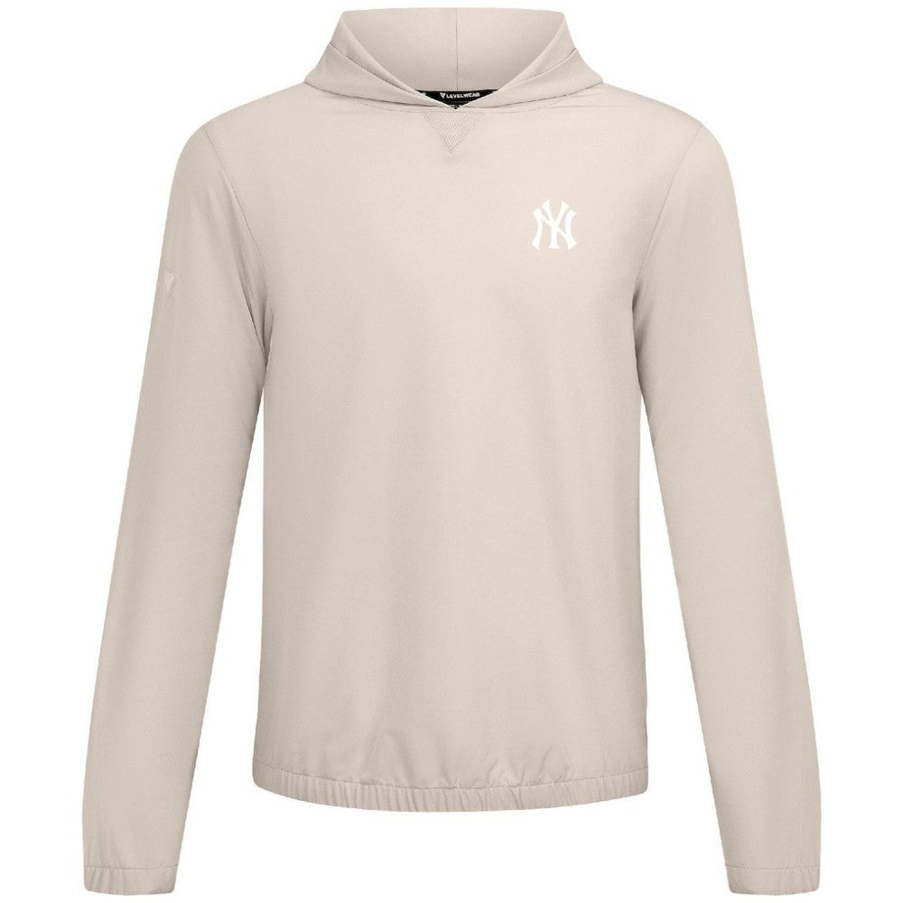 New York Yankees Levelwear Action Insignia 2.0 Pullover Hoodie - Khaki