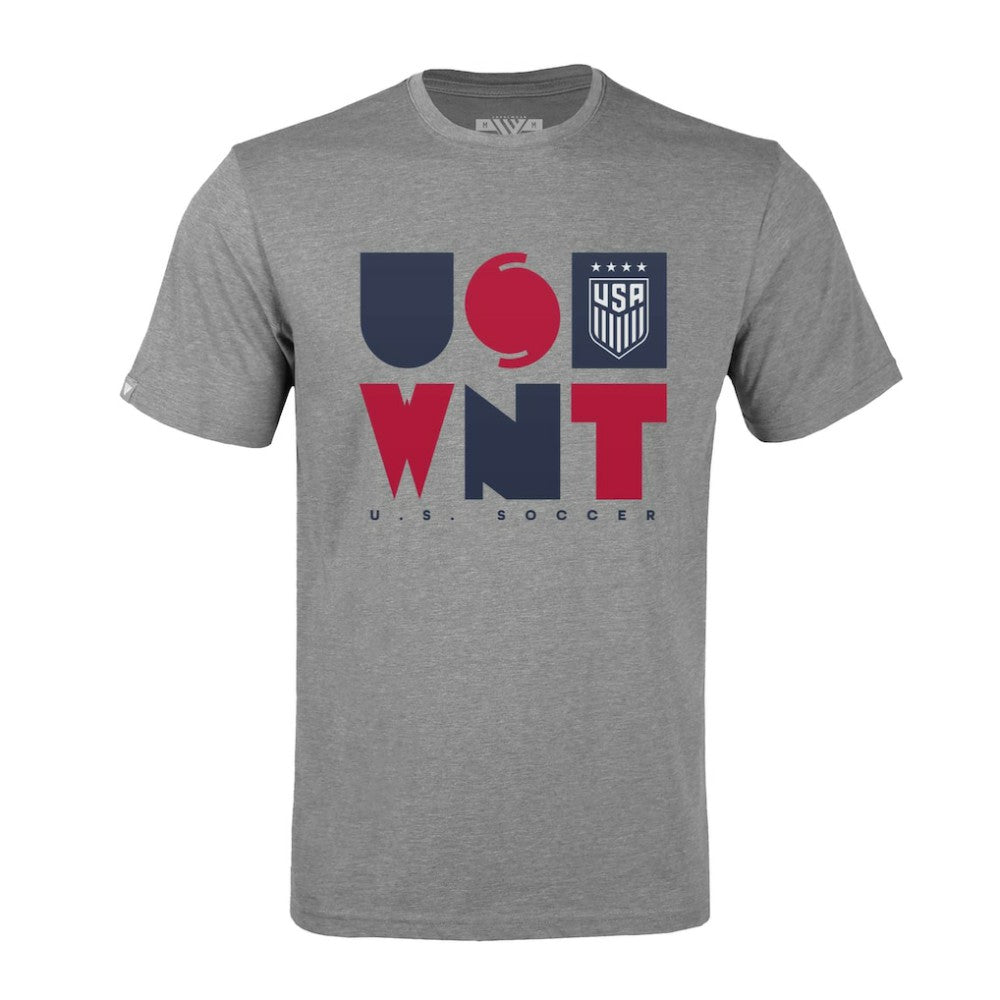 USWNT Levelwear Richmond Full On T-Shirt - Gray sale