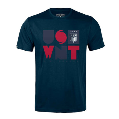 USWNT Levelwear Richmond Full On T-Shirt - Navy on sale